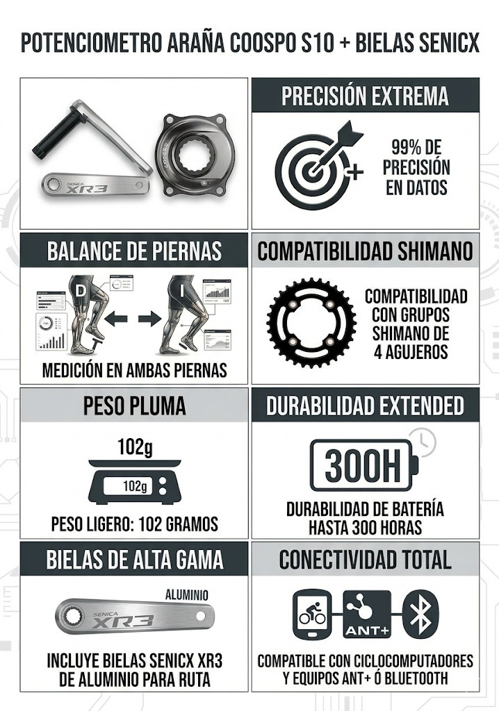 caracteristicas potenciometro araña coospo s10