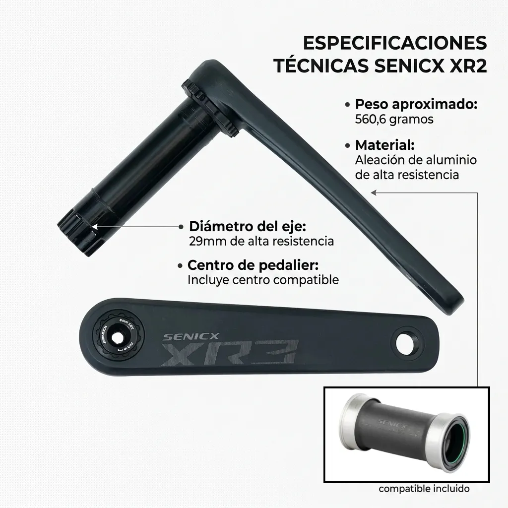 biela senicx xr3 29mm y centro pressfit.webp