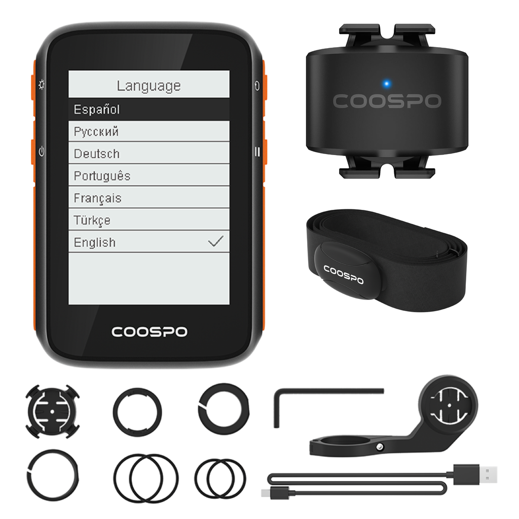 Ciclocomputador BC200 + Sensores cadencia BK9C y ritmo cardiaco H6